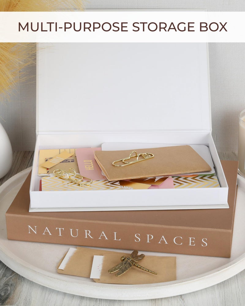ZICOTO Beautiful Decorative Books - Set of 2 Boxes Enhance Your Coffee Table, Bookshelf or Mantel Shelf Decor - Aesthetic Fake/Faux Books for Modern Home Decoration, Photo Storage and as a Keepsake Box - Image 4