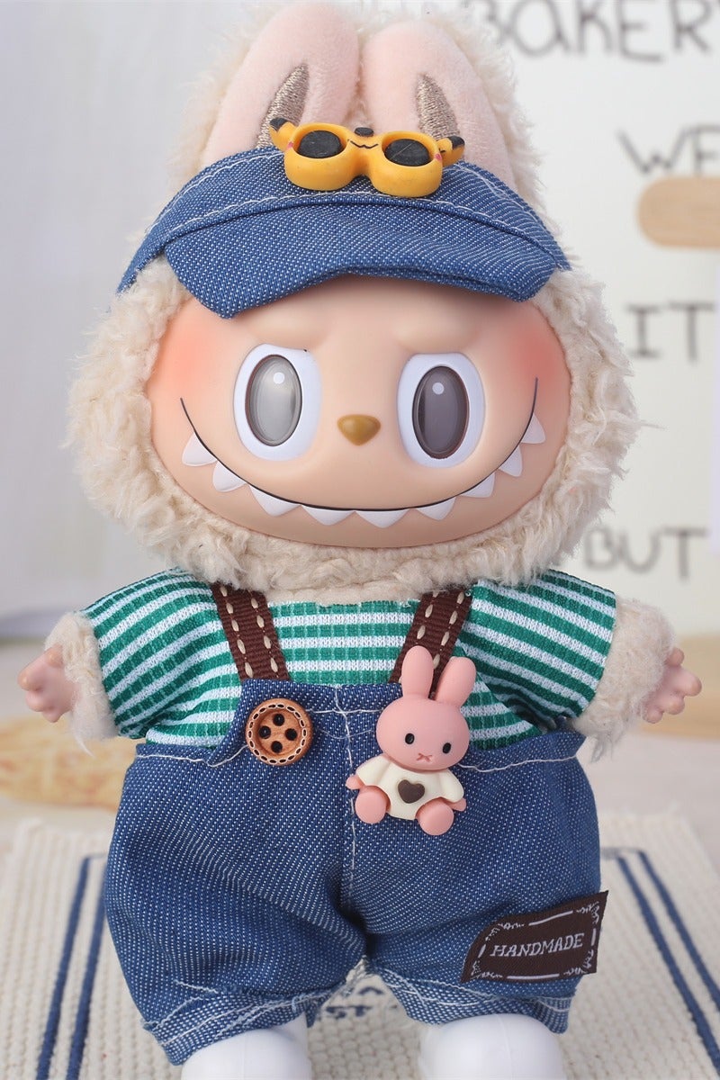 لابوبو ملابس دمى لابوبو، ملابس لابوبو، ملابس دمى كروشيه مصنوعة يدويًا، لدمى مقاس 6.7 بوصة، ملابس لابوبو عالية الجودة مع إكسسوارات، ملابس أنيقة لدمى لابوبو (ملابس أطفال فقط، باستثناء النظارات والأحذية والحقائب)