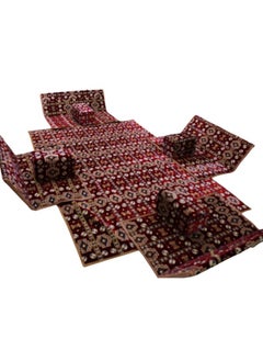 SMART HOME A heritage floor seating set consisting of 9 pieces, suitable for travel, land trips, and the garden. A camping ground mattress set with four perches and 4 chairs, enough for 8 people.  - Image 2