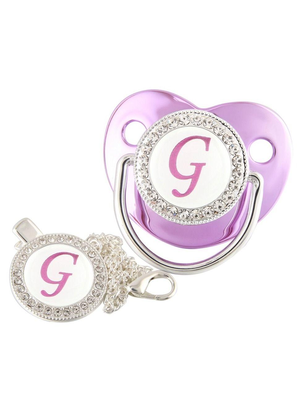 Generic Baby Pacifier Clip Set with Alphabet Design for Infants ...