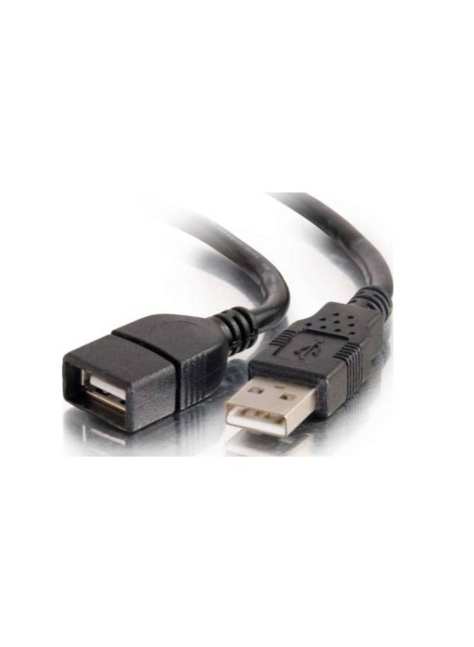 Haing cable usb male to usb fmale 3 meters pvc black - Image 1