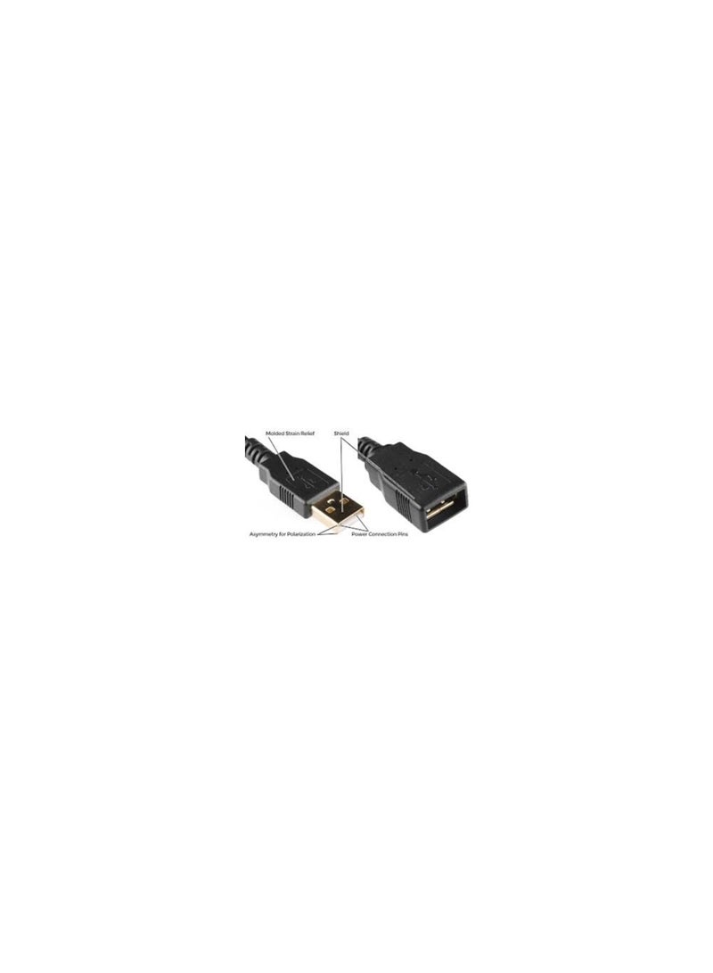 Haing cable usb male to usb fmale 3 meters pvc black - Image 4