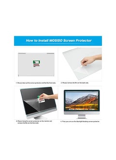 Mosiso 23-24 inch Computer Blue Light Blocking Screen Protector Anti-UV Eye Protection Filter Film Panel for Diagonal 23,23.6,23.8,24 inch 16:9 Widescreen Desktop PC LED Monitor(21.26x13.39 inch/LxW)  - Image 2