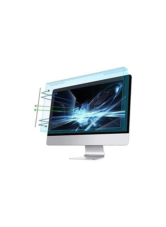 Mosiso 23-24 inch Computer Blue Light Blocking Screen Protector Anti-UV Eye Protection Filter Film Panel for Diagonal 23,23.6,23.8,24 inch 16:9 Widescreen Desktop PC LED Monitor(21.26x13.39 inch/LxW)  - Image 1