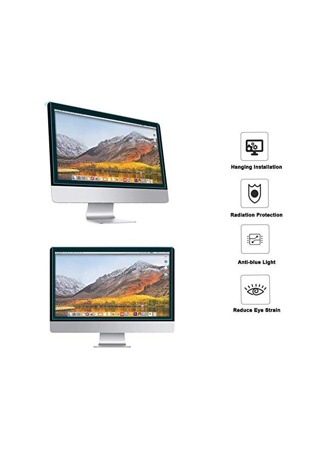Mosiso 23-24 inch Computer Blue Light Blocking Screen Protector Anti-UV Eye Protection Filter Film Panel for Diagonal 23,23.6,23.8,24 inch 16:9 Widescreen Desktop PC LED Monitor(21.26x13.39 inch/LxW)  - Image 4