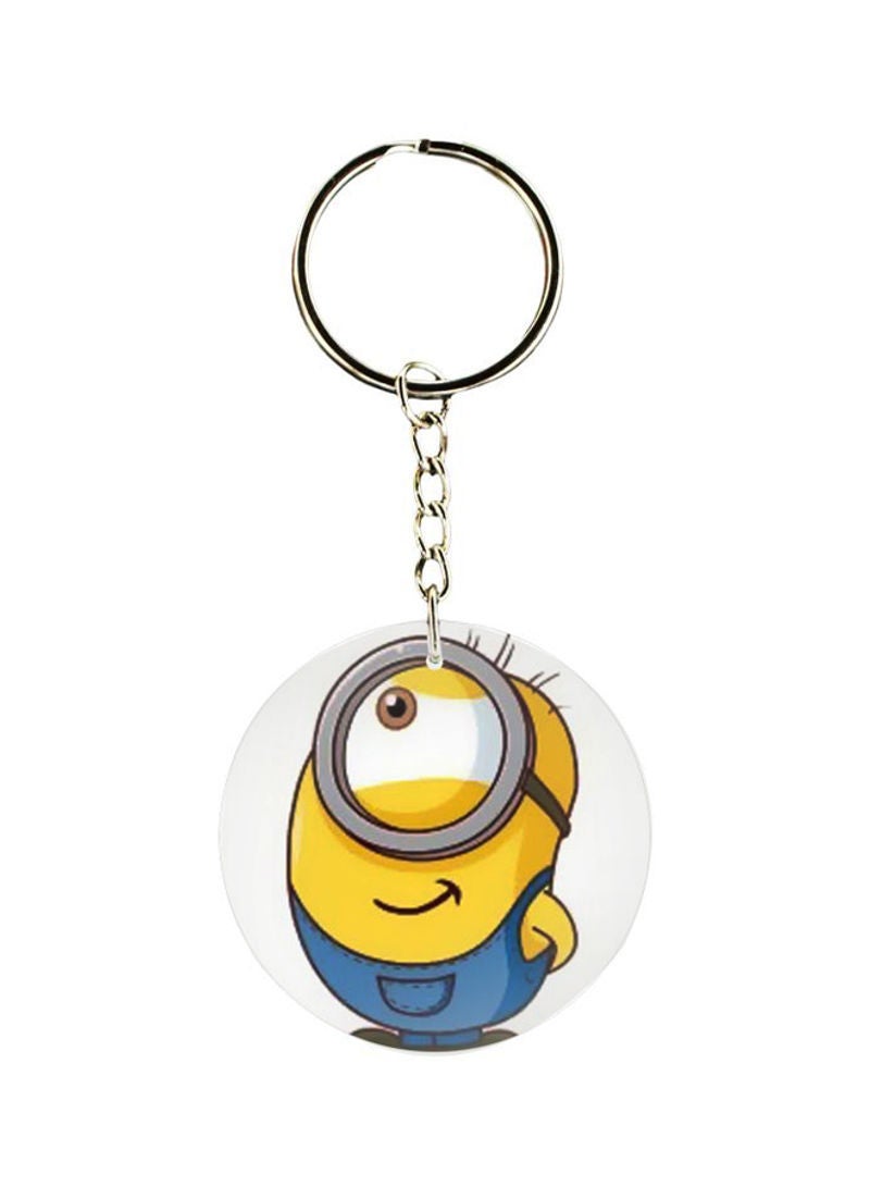 RKN Minion Printed Plastic Keychain