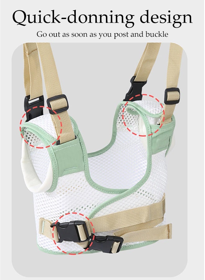 DUNISO Baby Walker Harness, Handheld Kids Walker Helper,Adjustable Infant Walking Assist Trainer Tool, Breathable Safety Belt for Children(Pink) - Image 4