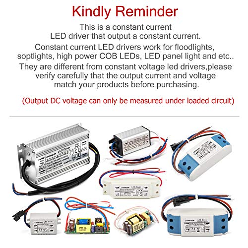 Chanzon LED Driver 900mA (Constant Current Output) 18V-39V (Input 85-277V AC-DC) (6-12) x3 18W 24W 30W 36W IP67 Waterproof High Power Supply 900 mA Lighting Transformer for 30 W COB Chips (Aluminium) - Image 3