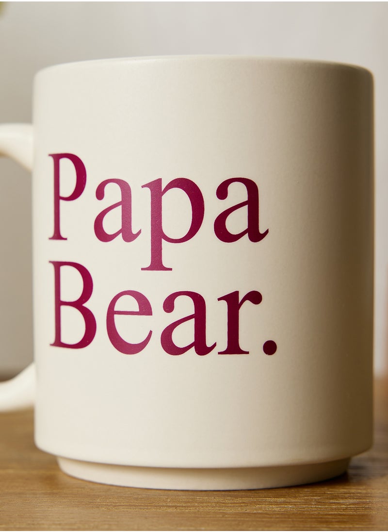 Typo Space Daily Mug Papa Bear  - Image 4