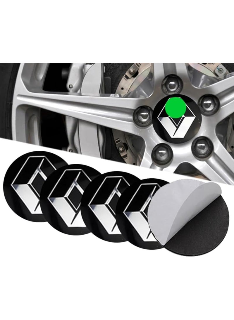 رينو 4 قطع ستيكر لاصق ثلاثي الابعاد محور الاطارات سيارة رينو // من ايجي وولف - Image 3