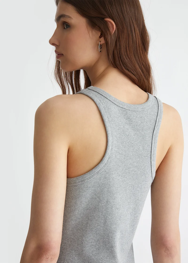 Liu Jo Ribbed top with logo
