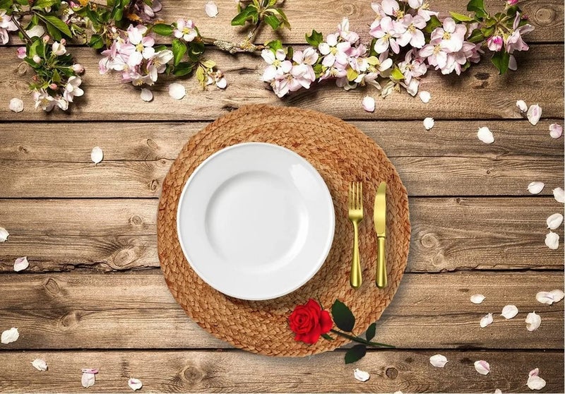 pepme pepme Jute Placemat Braided Plain 18 Inch Pack of 1  - Image 4