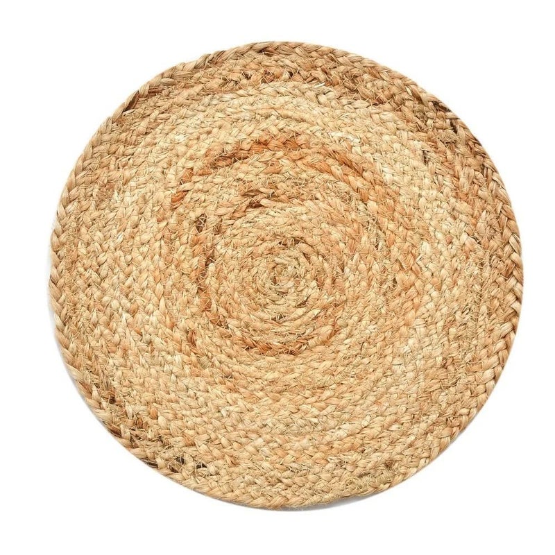 pepme pepme Jute Placemat Braided Plain 18 Inch Pack of 1  - Image 5