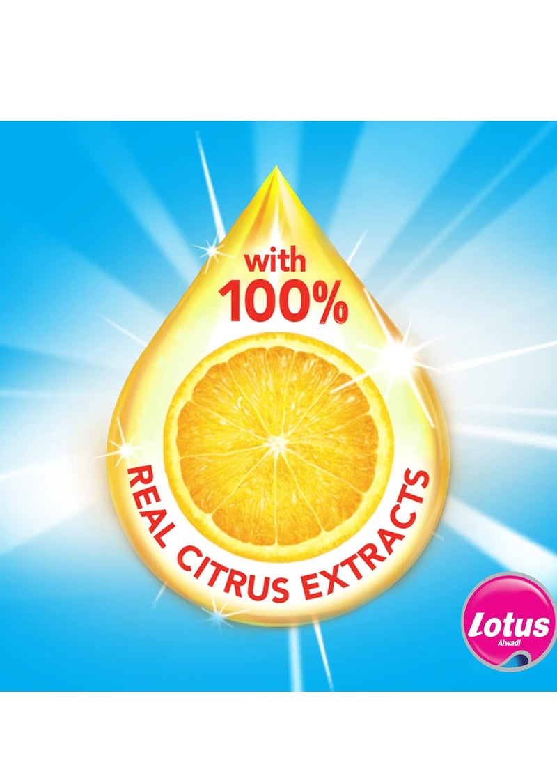 Lotus Alwadi Lotus Alwadi Dishwashing Liquid Soap Detergent and Heavy Duty Degreaser, 12 x 1L Combo Pack, Lemon  - Image 2