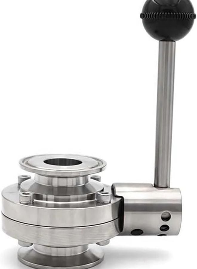 1 5 Inch 19mm Stainless Steel 304 Three Clip Butterfly Valve For Beer Dairy - Image 2