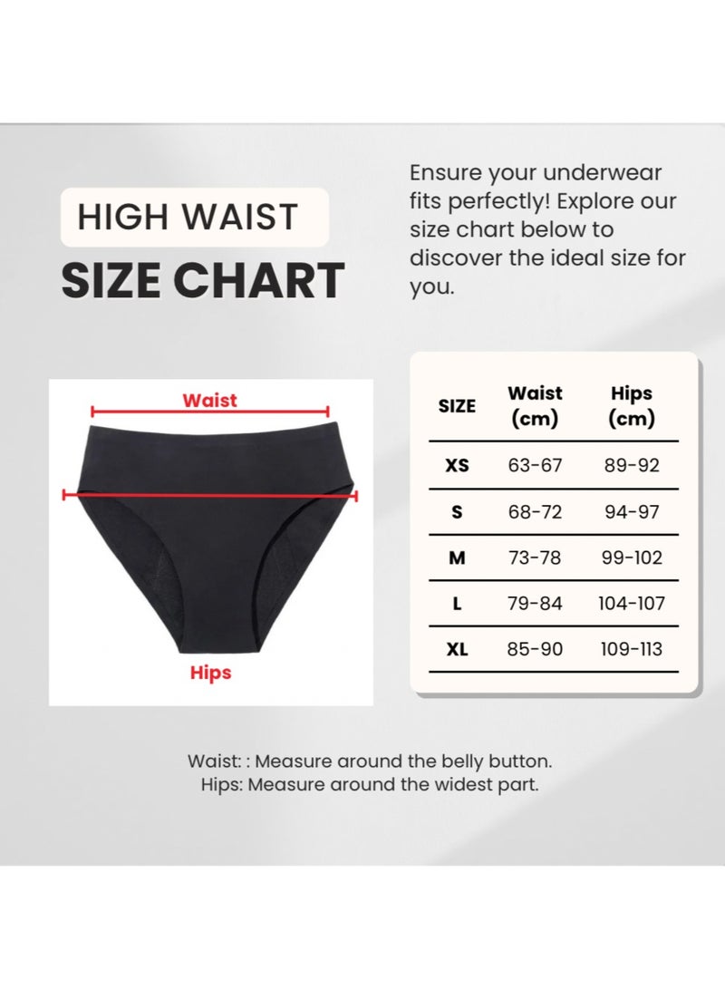 bodi fresh High-Waist Leakproof Period Underwear – Heavy Flow Absorbent Briefs - Image 3