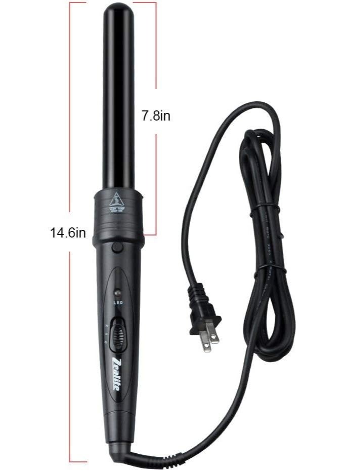 Hair Curling Iron or Egg Wand for Curling Large Tool and Small Waves Produces Classic Curls for Use on Short, Medium and Long Hair 32mm H Black  - Image 4