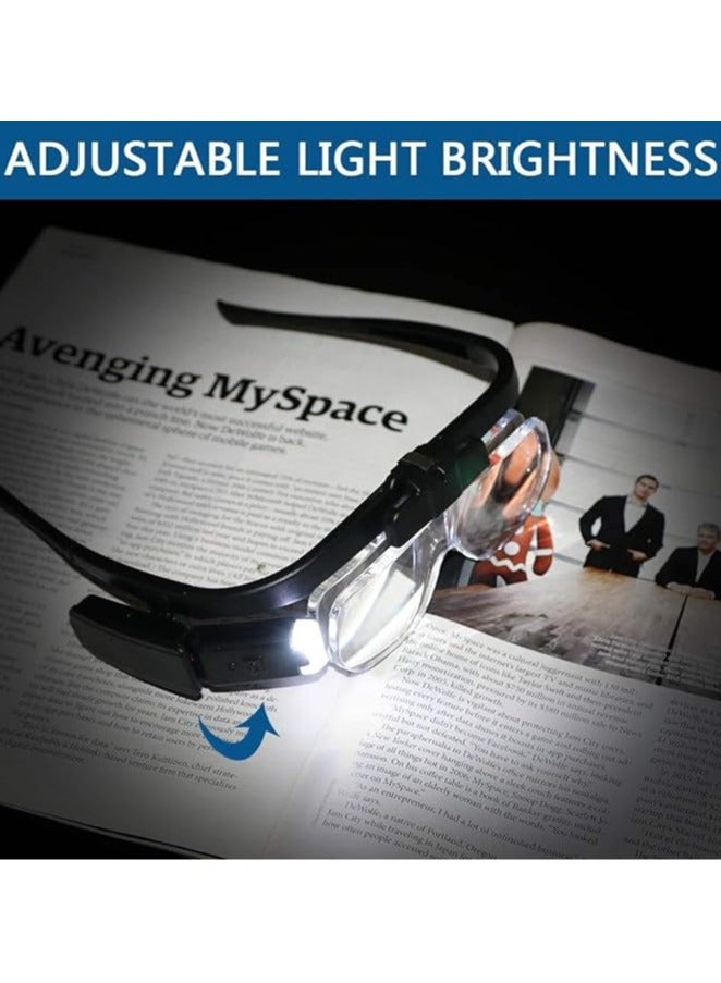 general Head magnifying glasses with 2 LED lights and 3 detachable lenses, rechargeable head mounted light magnifier for reading, jewelry, crafts, watches and electronics repairs - Image 3