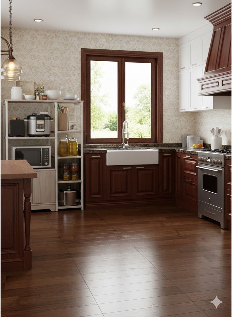 Kitchen Standing Shelf / Units Kitchen Rack with Storage Cabinet 4 Tier/ Microwave Oven / Stand Spice Holder - Image 5