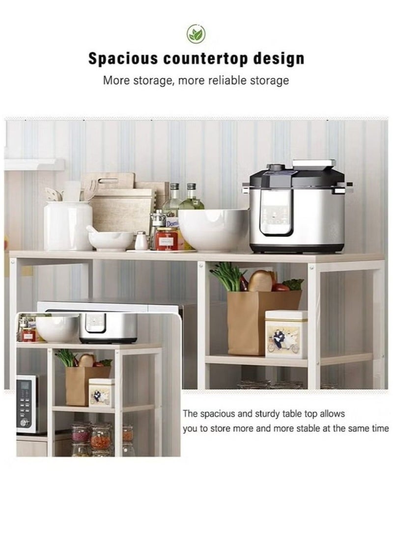 Kitchen Standing Shelf / Units Kitchen Rack with Storage Cabinet 4 Tier/ Microwave Oven / Stand Spice Holder - Image 4