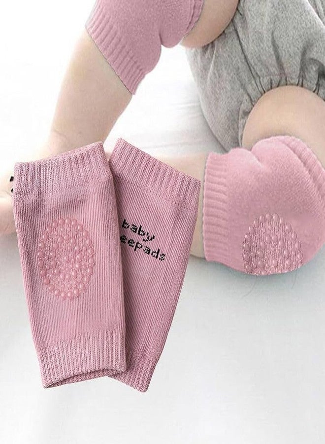 Richmen 2 Pair Baby Knee and Elbow pad Baby Crawling Elbow Pad Baby Leg Warmer Baby Kneecap for Kids Girls Boys Anti-Slip Soft Breathable Knee Guard Cotton Socks - Image 2