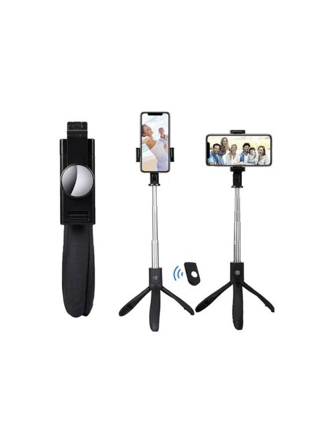 Tripod Extendable Selfie Stick With Bluetooth Remote Black - Image 3