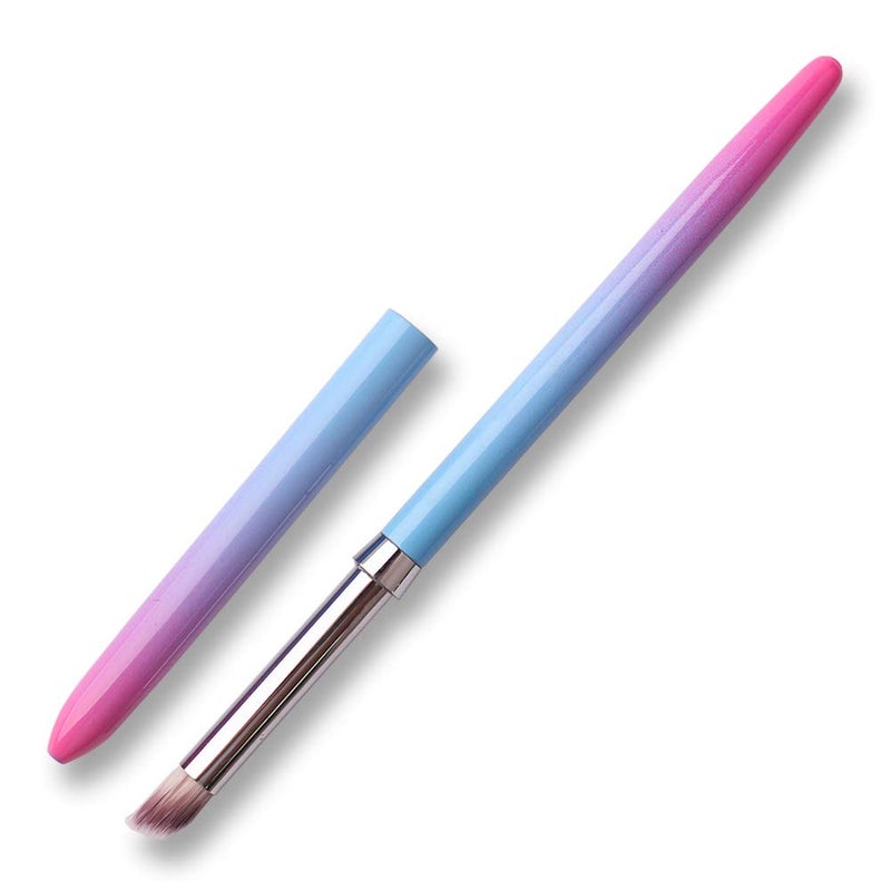 SILPECWEE 1Pc UV Gel Nail Ombre Brush Kolinsky Alloy Handle Nylon Hair Nail Art Gradient Painting Drawing Pen Manicure Brush Tools - Image 1