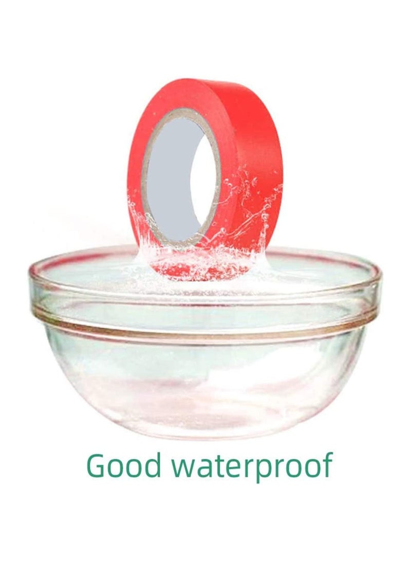 SYOSI Insulation Tape 6 Pack Mixed Colour 15mm x 18mm Electrical Tape PVC Tape Adhesive Gaffer Tape Suitable for Cable Insulation - Image 5