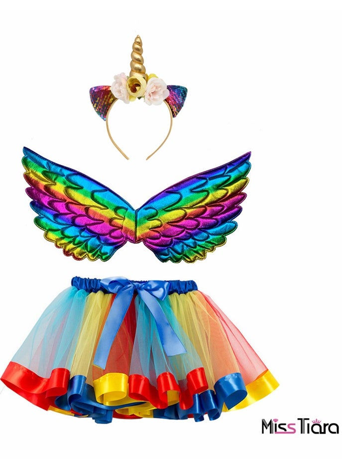MissTiara 3-Piece Inspired Birthday Party Outfit 100-115cm  - Image 2