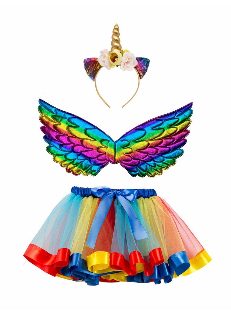 MissTiara 3-Piece Inspired Birthday Party Outfit 100-115cm  - Image 1
