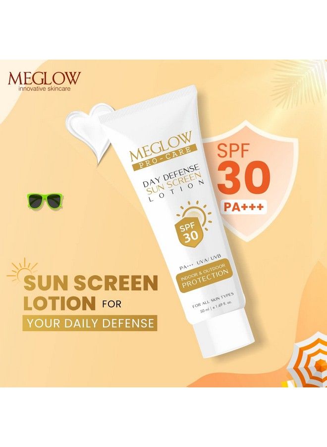 MEGLOW Meglow Skincare Combo Pack Of 2 Meglow Procare Day Defense Sunscreen Lotion Withspf 30 Pa+++ With Meglow Bb+ Cream ; Sun Protection & Everyday Makeup Look ; For All Skin Types - Image 4