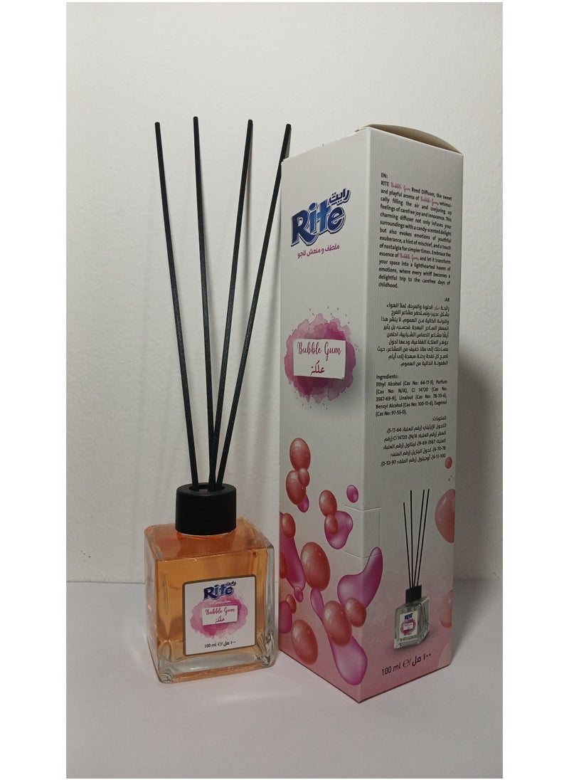 Rite Rite Bubble Gum Reed Diffuser – Whimsical Candy-Sweet Scent That Sparks Joy  - Image 3