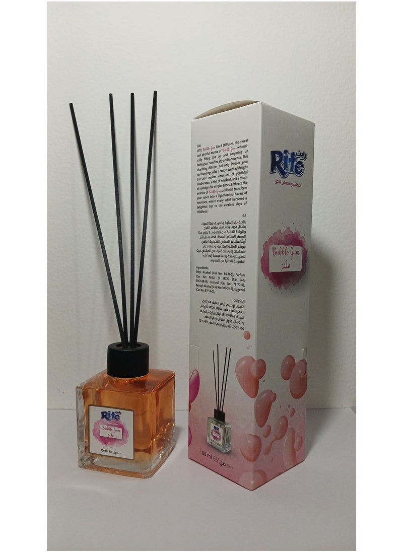 Rite Rite Bubble Gum Reed Diffuser – Whimsical Candy-Sweet Scent That Sparks Joy  - Image 5