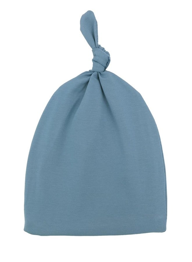 Sugarmelon Silky Satin Lined Newborn Hat Hair Care Knot Beanie Hats for Infant Baby Boys Girls Caps 0-6 Months (0-6M Orig Nile Blue) - Image 2