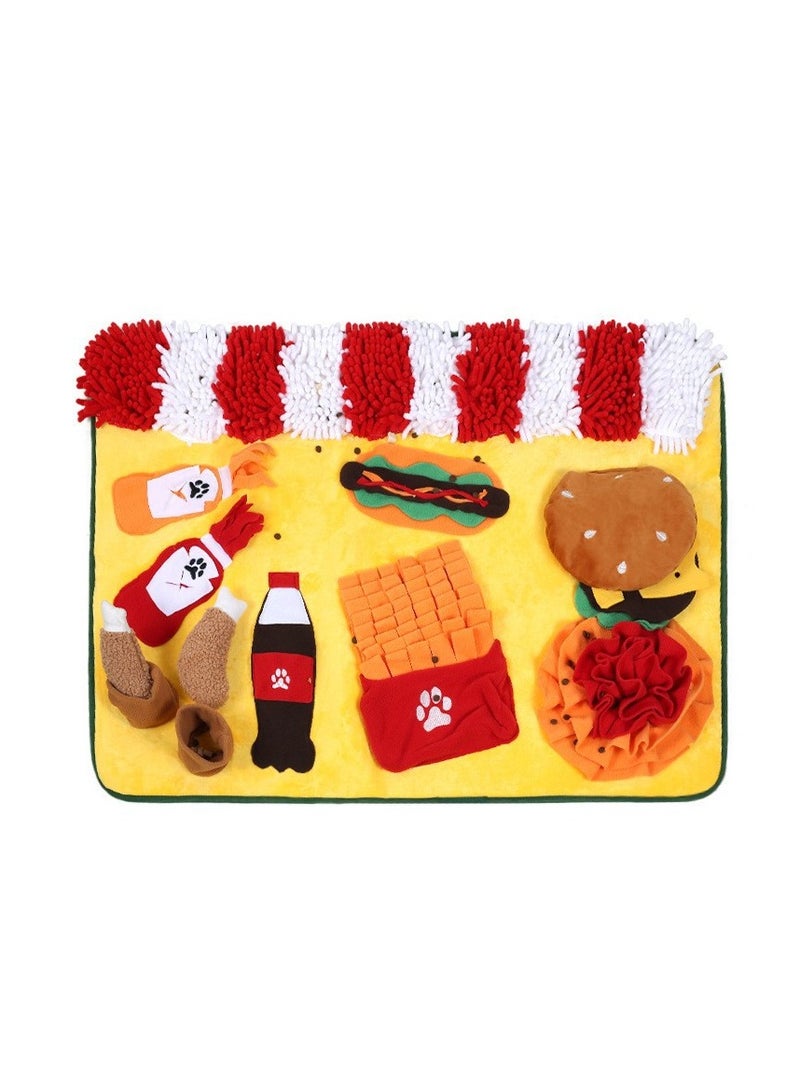 عام “حصيرة إطعام ناعمة من الصوف للكلاب، غير قابلة للانزلاق من الأسفل، لعبة تعليمية للكلاب، لعبة تعليمية للكلاب للتدريب وتخفيف التوتر.” - Image 1