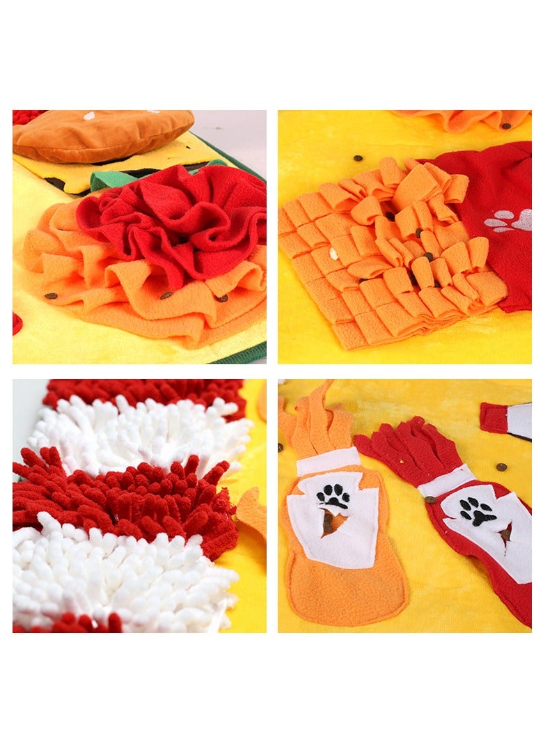 عام “حصيرة إطعام ناعمة من الصوف للكلاب، غير قابلة للانزلاق من الأسفل، لعبة تعليمية للكلاب، لعبة تعليمية للكلاب للتدريب وتخفيف التوتر.” - Image 3