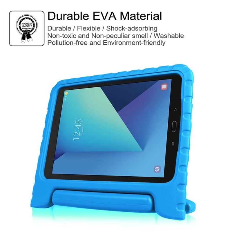 Fintie Case for Samsung Galaxy Tab S3 9.7, Light Weight Shock Proof Convertible Handle Stand Kids Friendly Cover for Samsung Galaxy Tab S3 9.7-Inch Tablet (SM-T820/T825/T827) 2017 Release, Blue - Image 3