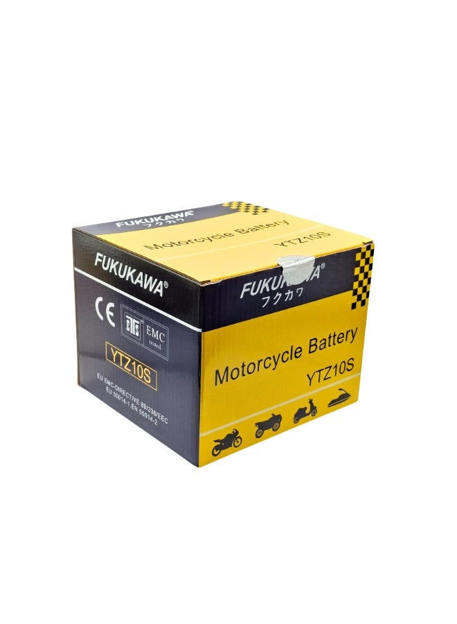 Fukukawa YTZ10S 12V 10Ah Motorcycle Battery With 6 Electrolyte Acid Pack Rechargeable Lead Acid Starter Battery For Motorcycle Scooter And ATV - Image 2