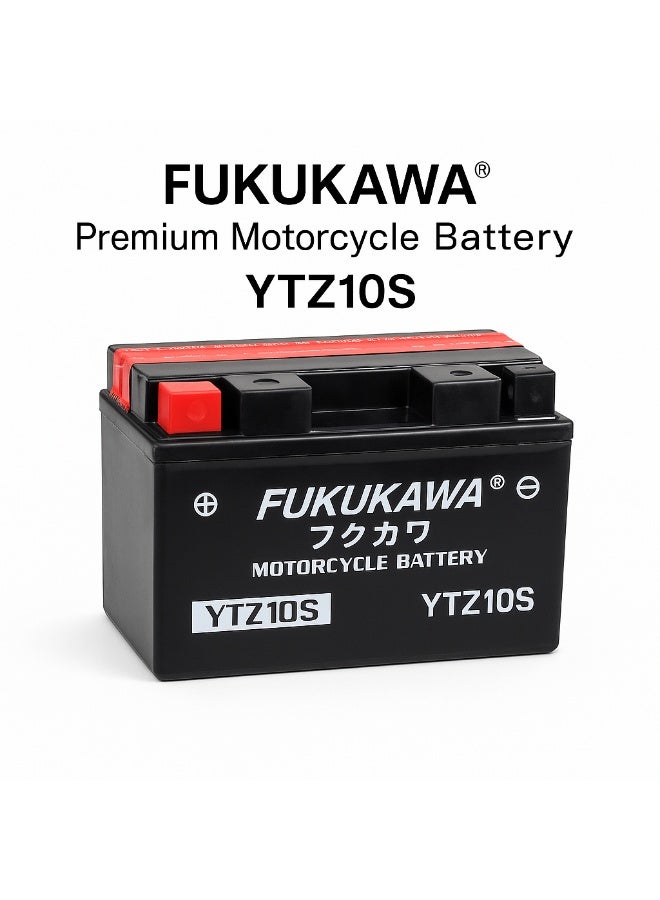 Fukukawa YTZ10S 12V 10Ah Motorcycle Battery With 6 Electrolyte Acid Pack Rechargeable Lead Acid Starter Battery For Motorcycle Scooter And ATV - Image 3