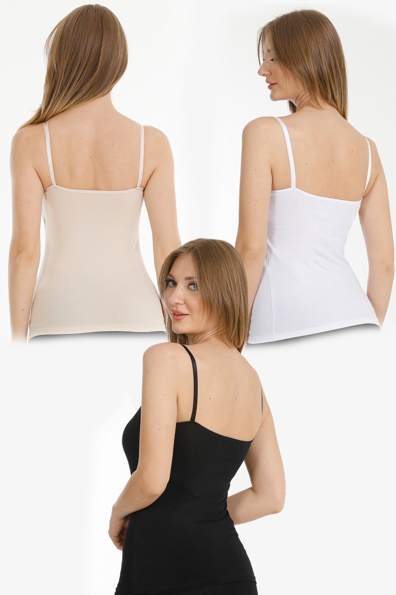 Par Lingerie 3-Piece Maternity Nursing Tank Top Black-White-Skin  - Image 2