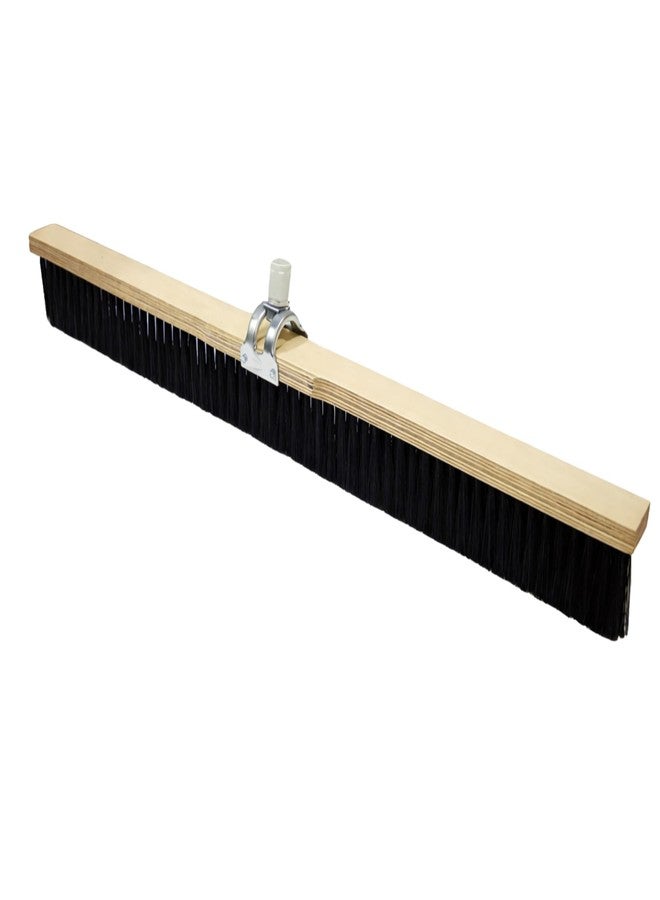 Bon 82-472 Concrete Finish Brush 36" Black Styrene Bristles with Adjustable Handle Socket 3" Trim for Concrete Texturing - Image 2