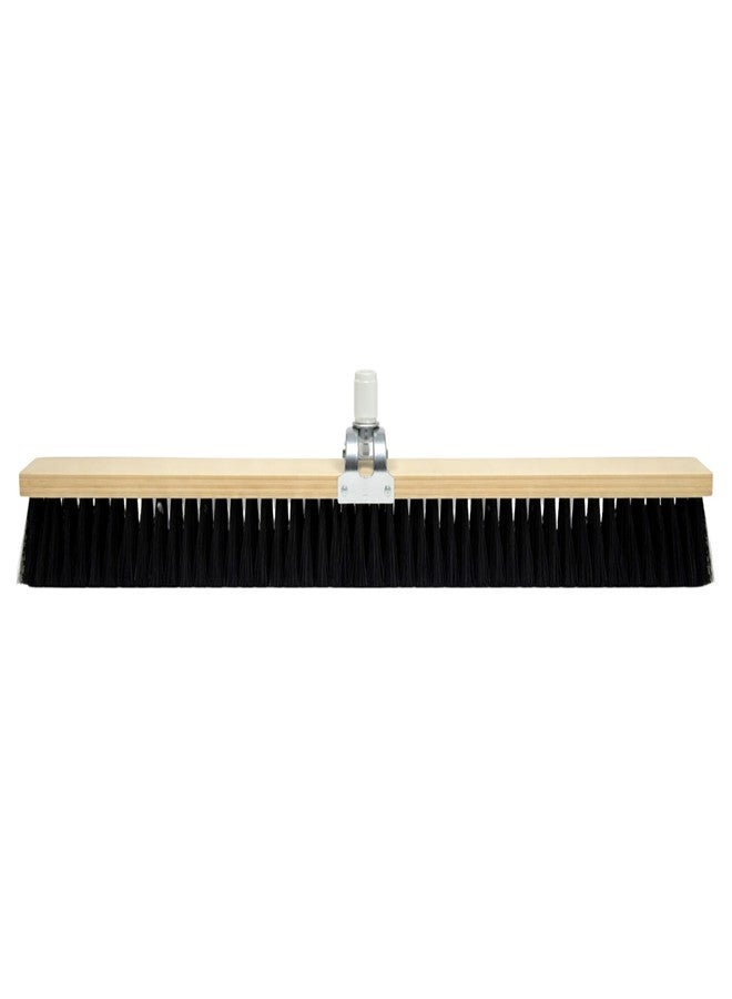 Bon 82-472 Concrete Finish Brush 36" Black Styrene Bristles with Adjustable Handle Socket 3" Trim for Concrete Texturing - Image 3