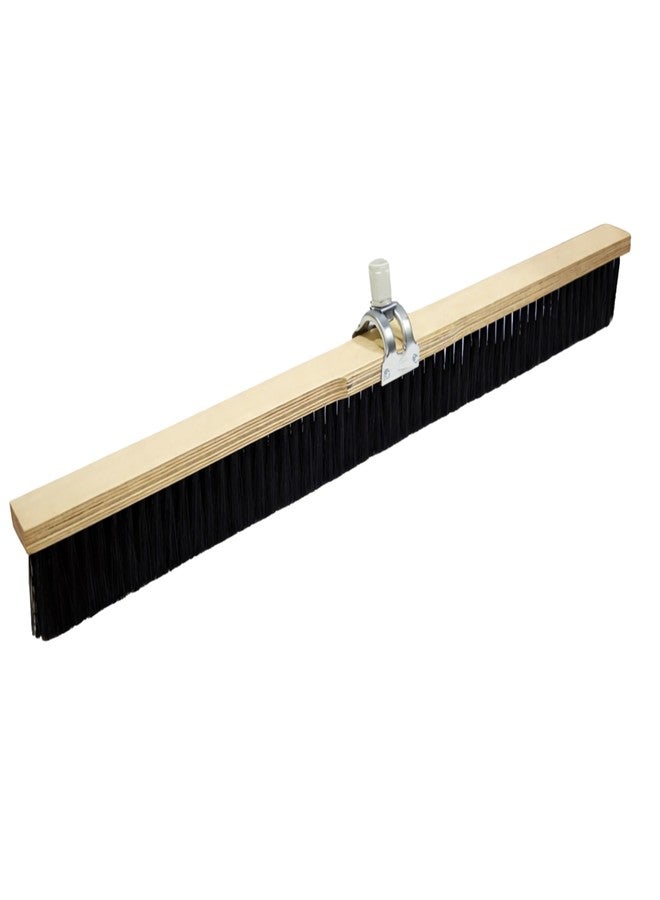 Bon 82-472 Concrete Finish Brush 36" Black Styrene Bristles with Adjustable Handle Socket 3" Trim for Concrete Texturing - Image 1