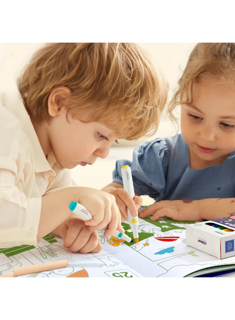 MiDeer Drawing Coloring Book for Kids – Blue Balloon Theme – 80 Fun Designs Including Dinosaurs, Robots, Animals & More – Thick Paper for Coloring & Drawing – Ages 3+ - Image 2