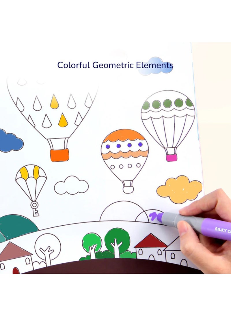 MiDeer Drawing Coloring Book for Kids – Blue Balloon Theme – 80 Fun Designs Including Dinosaurs, Robots, Animals & More – Thick Paper for Coloring & Drawing – Ages 3+ - Image 4