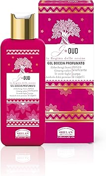 Helan G Oud Shampoo Bath Shower Gel with Sweet Almonds Proteins Tea Tree Leaves ExtraGentle Natural Hair Body Wash for Women Nourished Skin and Stronger Hair Made in Italy 200 ml - Image 1
