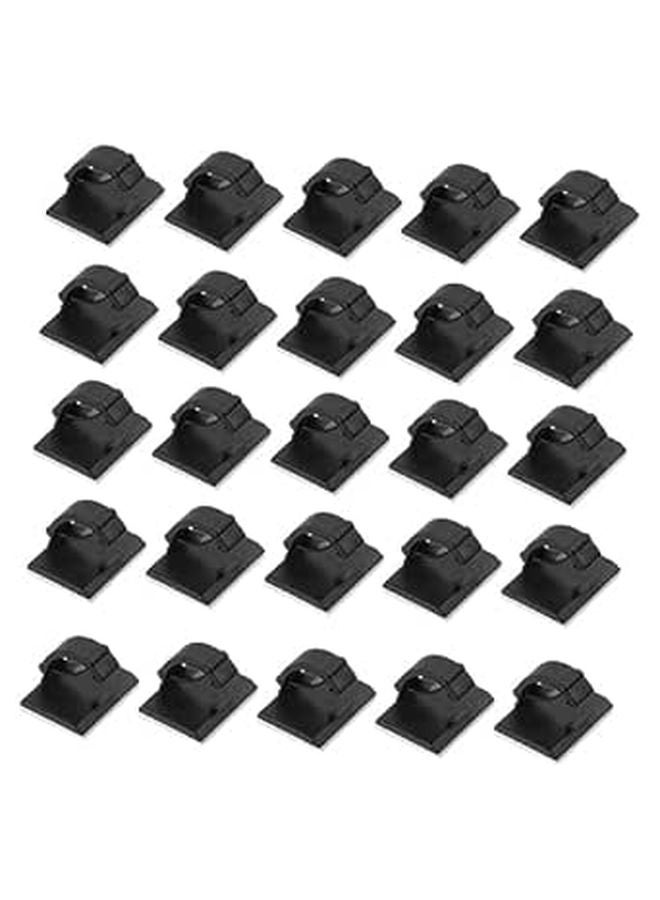 100pcs Black Cable Organizer Kit Wire Manager For Tidy Desk Home Office Space - Image 1