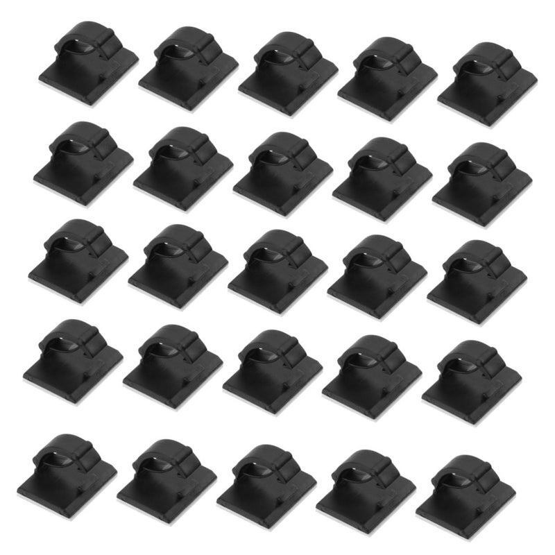 100pcs Black Cable Organizer Kit Wire Manager For Tidy Desk Home Office Space - Image 2