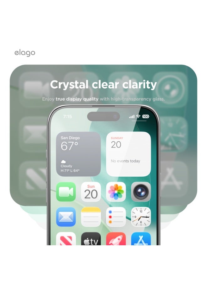 Elago Tempered Glass for iPhone 17 Pro MAX (2025) Screen Protector - [1 PACK] with Easy Installation Tray - Image 5