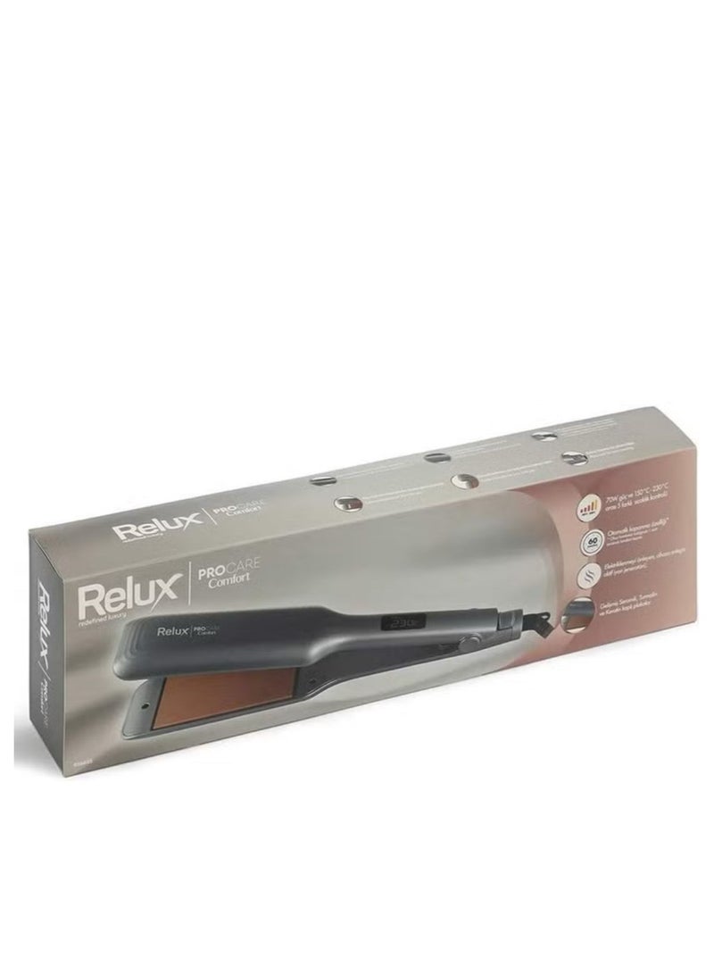 Relux RELUX ProCare Comfort Ionic Wide Plate Keratin Hair Straightener  - Image 1